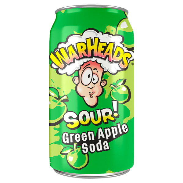 Warheads Green Apple Sour Soda Warheads Green Apple Sour Soda